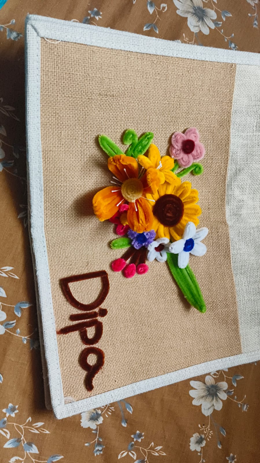 🌸 Personalized Handmade Floral Handbag